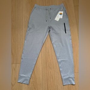 Vuori Sunday Performance Light Gray Joggers with Zip Pockets